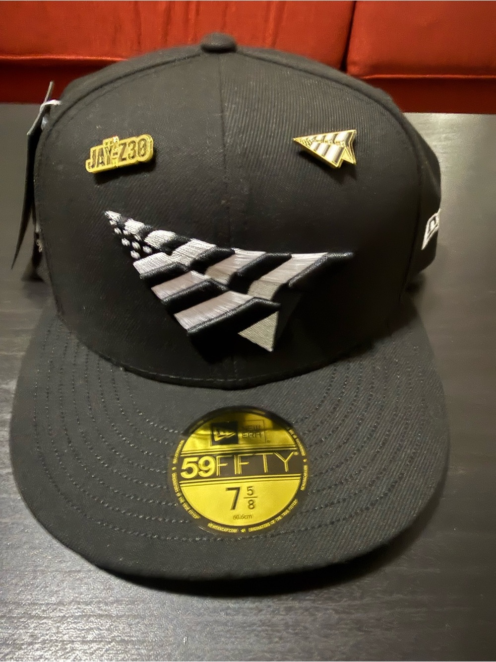 New Era Jay Z 30 x Paper Planes 59Fifty Fitted Hat 7 5/8 (Yankee Stadium Pop-up)